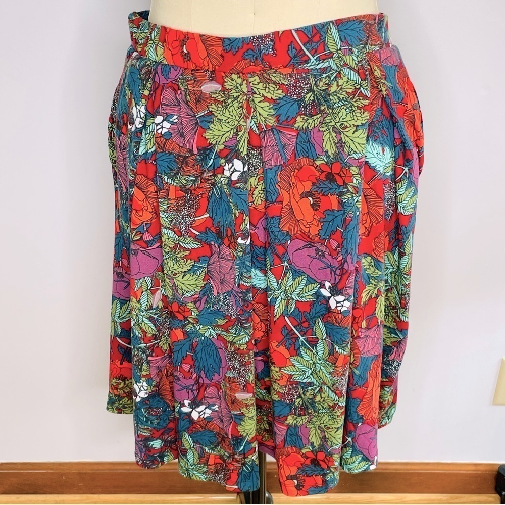 LuLaRoe Floral Madison Skirt- XL